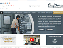 Tablet Screenshot of craftsmanautomation.com